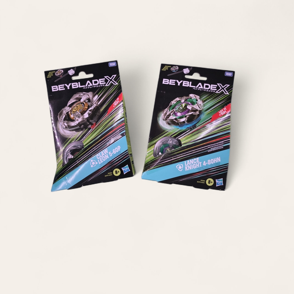 Takara Tomy Beyblade X Lance Knight 4-80HN &‎ Claw Leon 5-60P, New  Bundle